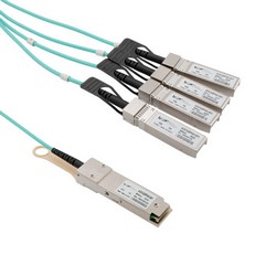 Active Optical Cable Breakout QSFP+ 40Gbps to 4x10G SFP+, 5 meters, MSA Compatible的图片