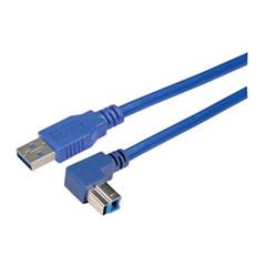 USB 3.0直角型线缆组件，上出线B型/直通A型连接器，3米的图片