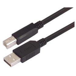 高柔性USB线缆，A型/B型，0.75米的图片