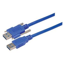 USB 3.0线缆，A型/带翼形螺丝A型，0.5米的图片