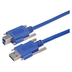 USB 3.0线缆，带翼形螺丝A型/带翼形螺丝B型，1米的图片