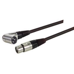 XLR Pro音频线缆，XLR公头直角式/XLR母头，25.0ft/7.6m的图片