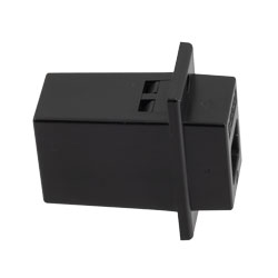 USB B型 - A型耦合器，黑色的图片
