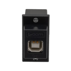 USB B型 - A型耦合器，黑色的图片