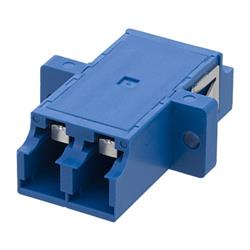 LC Shutter Coupler, Duplex, With Flange, Blue的图片