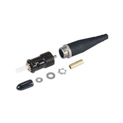 加固型商用现货（COTS）ST连接器，单模，锁定式，镀镍黄铜，用于2.5毫米光纤的图片