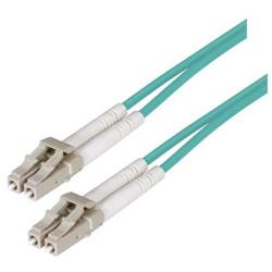 OM3 50/125 10G多模低烟无卤光缆，联夹双芯LC/联夹双芯LC，5米的图片