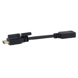 带锁紧螺丝HDMI A型公头至HDMI母头转接线的图片