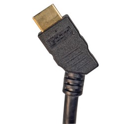 带以太网功能高速HDMI 线缆，公头/45度左出线公头，2米的图片
