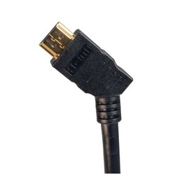 带以太网功能高速HDMI 线缆，公头/45度右出线公头，3米的图片