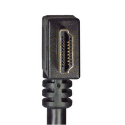 具有以太网功能的高速HDMI 线缆，公头/公头直角式向右出线，5.0m的图片