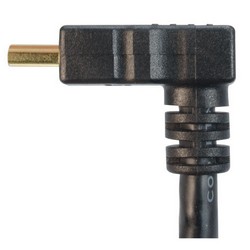 具有以太网功能的高速HDMI 线缆，公头/公头直角式向上出线，0.5m的图片