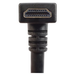 具有以太网功能的低烟无卤高速HDMI 线缆，公头/公头直角式向上出线，2.0m的图片