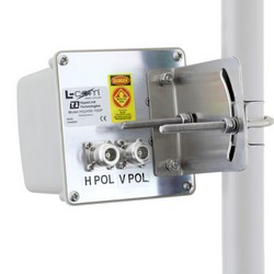 2.4/5.8GHz 10dBi双极性板状天线，N型母头连接器的图片
