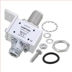 Type N F/F Bulkhead RF Surge Protector 10MHz - 1GHz DC Block 1.5kW 20kA Blocking Cap and Gas Tube的图片