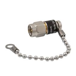 2 Watt RF Load with Chain Up to 3 GHz with SMA Male Nickel Plated Brass Body的图片
