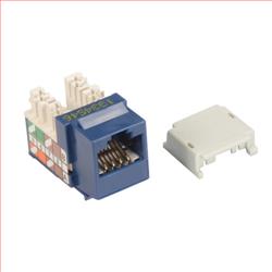 OCC超5类Keystone水晶头母座，110/RJ45，EIA568A/B，蓝的图片