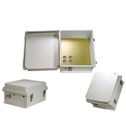14×12×7英寸（35.6×30.5×17.8厘米）NEMA-3R级防风雨接线盒，带预钻孔安装板的图片