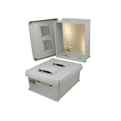 14×12×6英寸（35.6×30.5×15.2厘米）防风雨接线盒，120V交流，开孔盒盖的图片