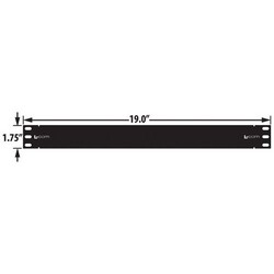 1.75 / 4.4cmx19" /482.6cm(1U) 16 口 6 类直通式配线架,屏蔽的图片