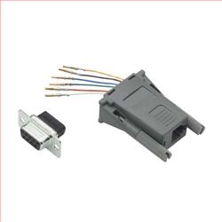 模块化适配器，DB9 母头 / RJ12 (6x6) 插座50 μ / 0.762 μm 厚镀金层的图片