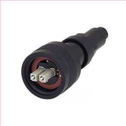 加固型IP68级LC插头，双芯，多模，带防尘帽的图片