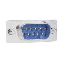 屏蔽式模块化适配器,DB9 公头 / RJ45 (8x8) 插座,50 μ / 0.762 μm 厚镀金层的图片