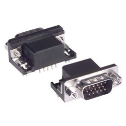 直角D-Sub PCB连接器，DB15公头，10件/托盘的图片