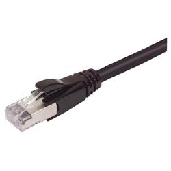特优型超6类线缆，RJ45/RJ45，黑，1英尺（0.3米）的图片