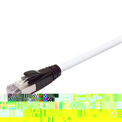 Plenum Rated Shielded Category 6a Cable, RJ45 / RJ45, 23AWG Solid, White, 5.0ft的图片