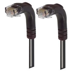 6类直角型RJ45以太网跳线，直角下出线/直角下出线，黑，30英尺（9.1米）的图片