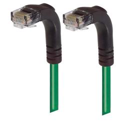 6类直角型RJ45以太网跳线，直角下出线/直角下出线，绿，10英尺（3米）的图片