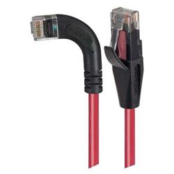 6类直角型RJ45以太网跳线，直通/直角左出线，红，20英尺（6.1米）的图片