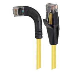 6类直角型RJ45以太网跳线，直通/直角左出线，黄，10英尺（3米）的图片