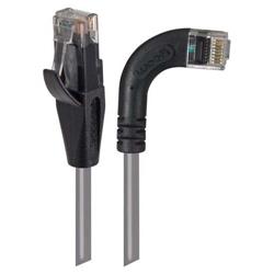 6类直角型RJ45以太网跳线，直通/直角右出线，灰，1英尺（0.3米）的图片