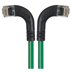 6类直角型RJ45以太网跳线，直角左出线/直角右出线，绿，30英尺（9.1米）的图片