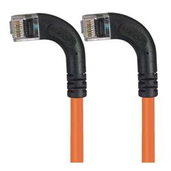 6类直角型RJ45以太网跳线，直角左出线/直角左出线，橙，1英尺（0.3米）的图片