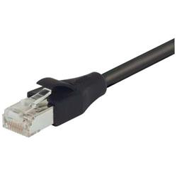 屏蔽6类线缆，RJ45/RJ45，PVC护套，黑，25英尺（7.6米）的图片
