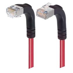 屏蔽6类直角型跳线，直角下出线/直角上出线，红，3英尺（0.9米）的图片