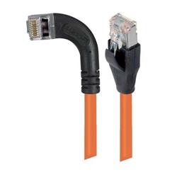 屏蔽6类直角型跳线，直通/直角左出线，橙，15英尺（4.6米）的图片