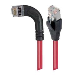 屏蔽6类直角型跳线，直通/直角左出线，红，2英尺（0.6米）的图片
