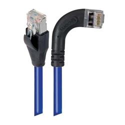 屏蔽6类直角型跳线，直通/直角右出线，蓝，1英尺（0.3米）的图片