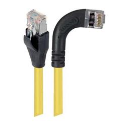 屏蔽6类直角型跳线，直通/直角右出线，黄，15英尺（4.6米）的图片