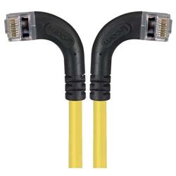 屏蔽6类直角型跳线，直角左出线/直角右出线，黄，3英尺（0.9米）的图片