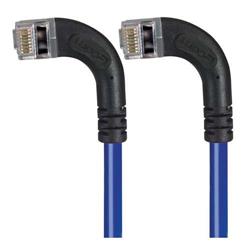 屏蔽6类直角型跳线，直角左出线/直角左出线，蓝，3英尺（0.9米）的图片