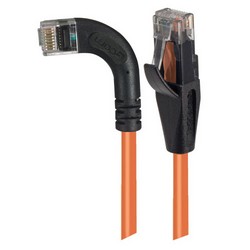 超5类直角型跳线，直通/直角左出线，橙，7英尺（2.1米）的图片
