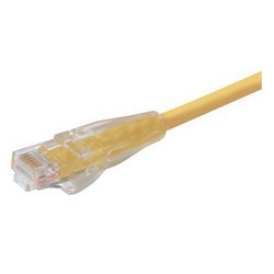 特优型超5类跳线，RJ45/RJ45，黄，2英尺（0.6米）的图片