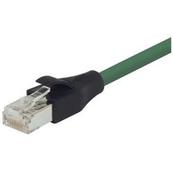 超5类屏蔽EIA568标准跳线，RJ45/RJ45，绿，10英尺（3米）的图片