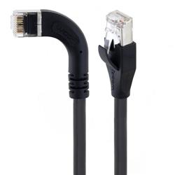 Braid Shielded Category 5e High Flex Right Angle Ethernet Cable, Straight/Right Angle Left, 10.0m的图片