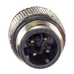 超5类M12 4针D编码SF/UTP工业级线缆，M12公头/M12母头，10米的图片